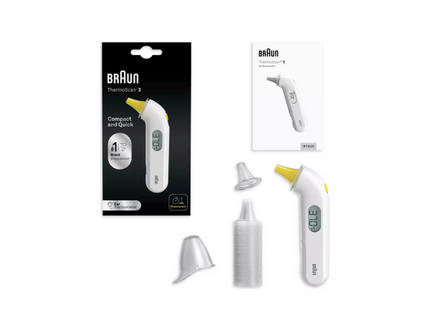 Braun ThermoScan 3 Ear Thermometer IRT3030 White