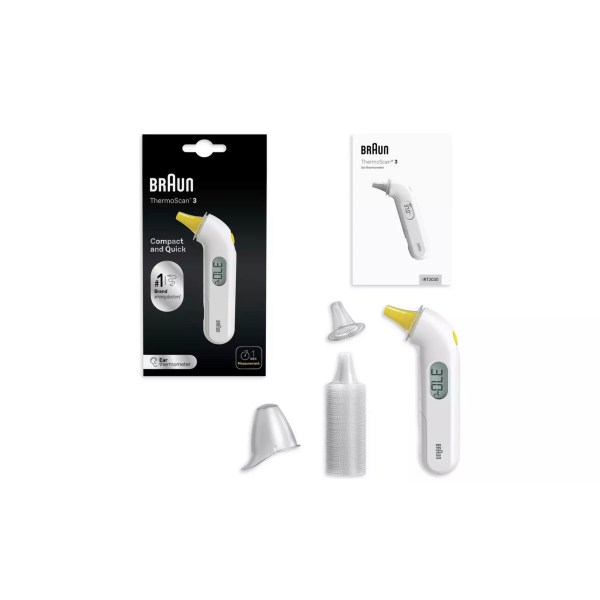 Braun ThermoScan 3 Ear Thermometer IRT3030 White