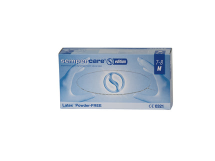 Powder Free Non-Sterile Latex Examination Gloves White Small x100