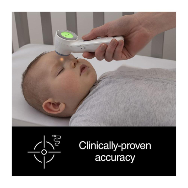 Braun No Touch and Touch Thermometer with Age Precision White