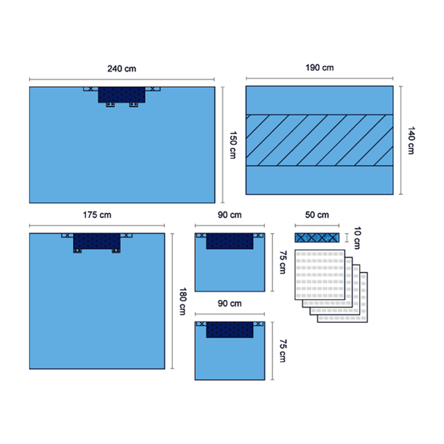 365 Standard Universal Reinforced Surgical Drape Sets