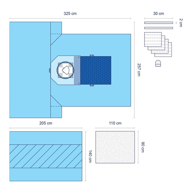 365 Caesarean Section Fenestrated Surgical Drape Sets