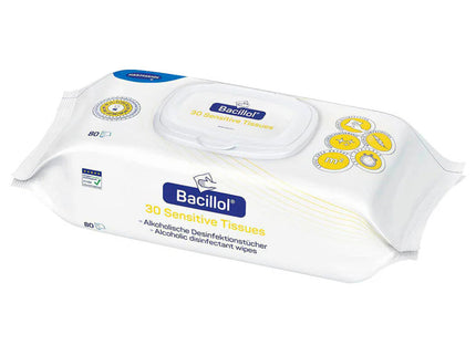 Bacillol® 30 Sensitive Tissues (Pack of 80 Wipes)
