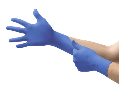 Micro–Touch® Nitrile Accelerator–Free Examination Gloves Blue (Small) x100 pairs