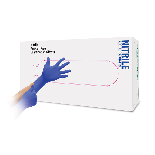 Micro–Touch® Nitrile Accelerator–Free Examination Gloves Blue (X–Large) x100 pairs