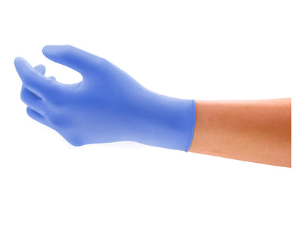 Microflex® 93–843 Non–Sterile Nitrile Examination Gloves Blue (Large 8.5 – 9.0) x100 pairs