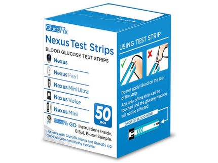 GlucoRX Nexus Test Strips x50