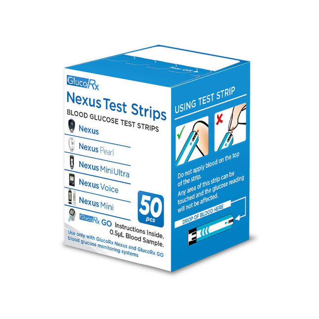 GlucoRX Nexus Test Strips x50
