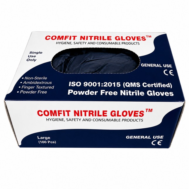 Black 3.5g Nitrile Gloves (100 per box) x10 boxes