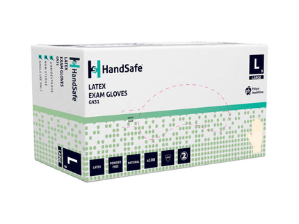 Healthline Latex Examination Gloves (Large)x100 pairs