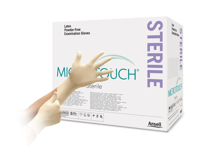 Micro–Touch® Sterile Latex Examination Gloves White (Small) x50 pairs