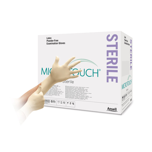 Micro–Touch® Sterile Latex Examination Gloves White (Large) x50 pairs