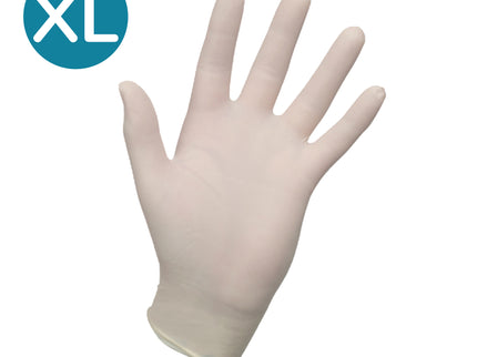 Non–Sterile Latex Examination Gloves Natural (X–Large) x100 pairs