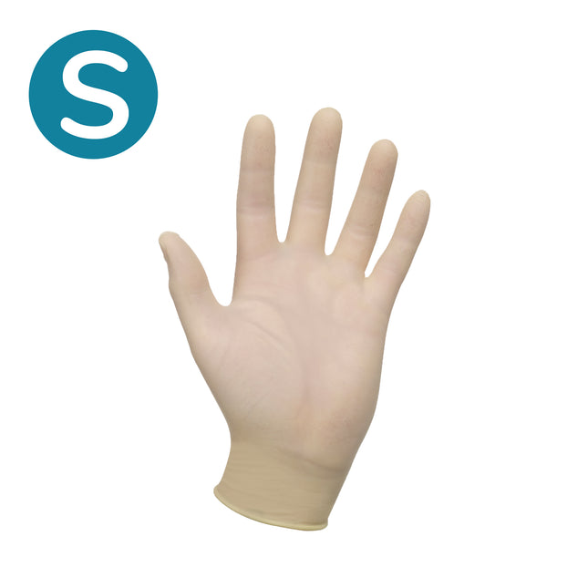 Sterile Latex Examination Gloves Natural (Small) x50 pairs