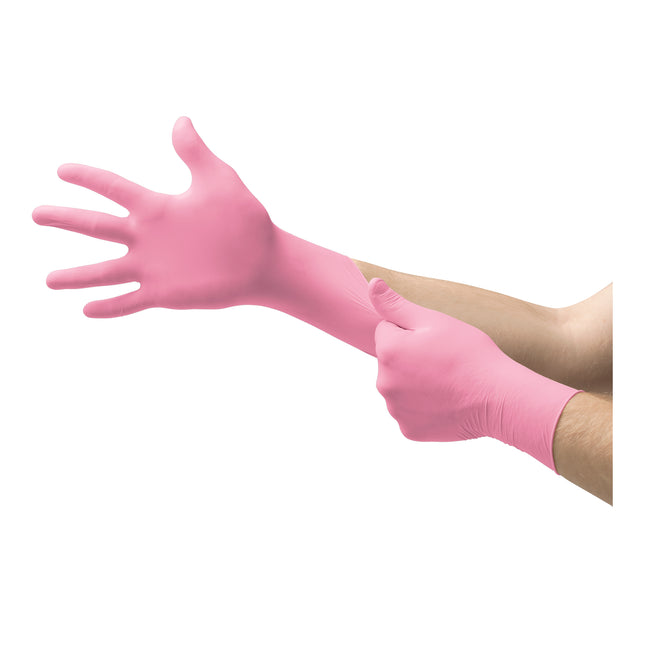 Micro–Touch® Nitrafree™ Nitrile Examination Gloves Pink (X–Large 9.5 – 10.0) x100 pairs