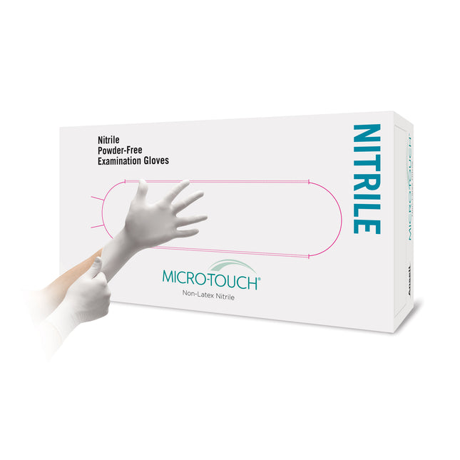 Micro–Touch® Nitrile Non–Sterile Examination Gloves White (X–Large) x120 pairs