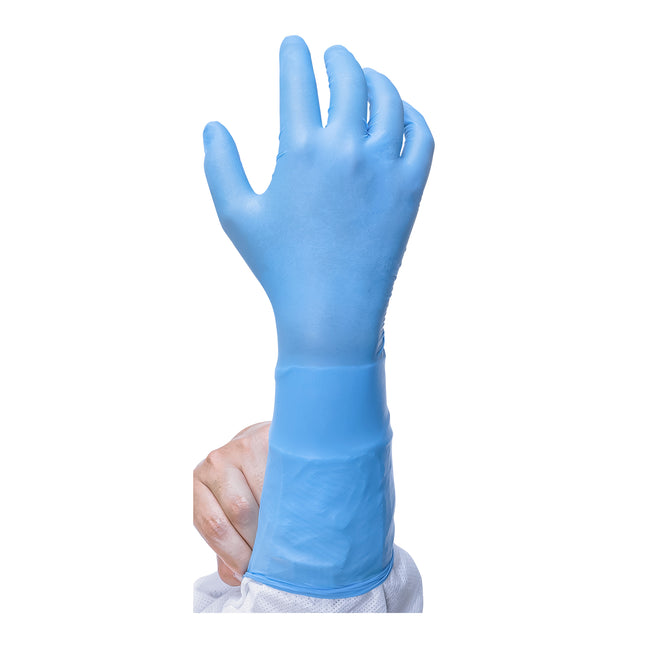 Microflex® 93–244 Non–Sterile Extra–Long Nitrile Examination Gloves Blue (XX–Large 10.5 – 11.0) x1000 pairs