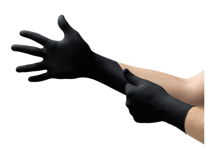 Microflex® Midknight™ Nitrile Examination Gloves Black (Large) x100 pairs