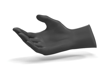 Microflex® Midknight™ Nitrile Examination Gloves Black (Large) x100 pairs
