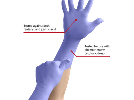 Microflex® Multi–Purpose Nitrile Examination Gloves Blue (Medium) x50 pairs