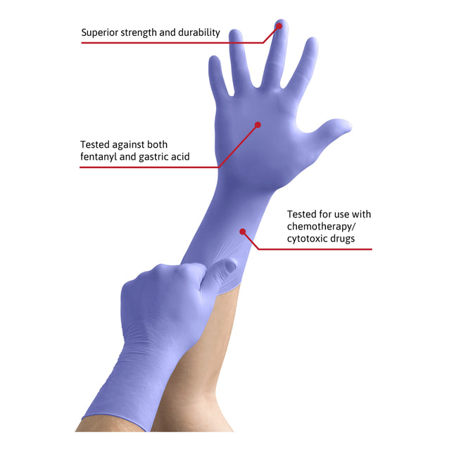 Microflex® Multi–Purpose Nitrile Examination Gloves Blue (XXX–Large) x400 pairs