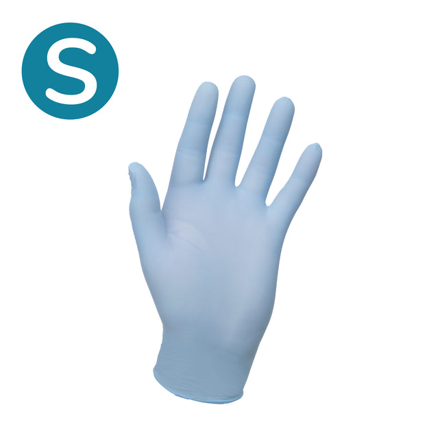 Non–Sterile Accelerator–Free Nitrile Examination Gloves Blue (Small) x150 pairs