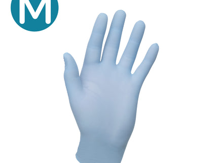 Non–Sterile Accelerator–Free Nitrile Examination Gloves Blue (Medium) x150 pairs