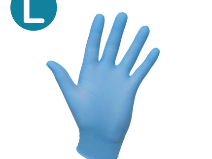 Sterile Nitrile Examination Gloves Blue (Large) x50 paris