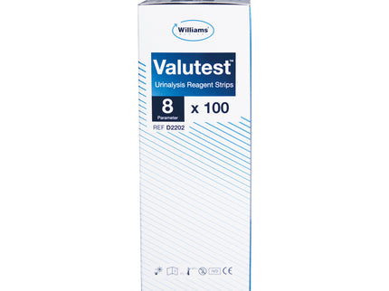 BM Valutest Urinalysis Reagent Strips (8 Parameter) x100 test strips