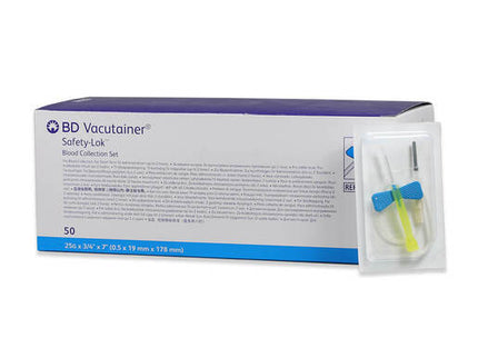 BD Vacutainer Blood Collection Set 21 G (0.8 x 19 mm), 30cm tube, luer adapter, Green x50 *367286