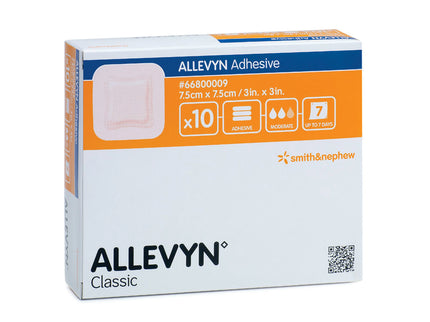 Allevyn Adhesive 7.5cm x 7.5cm x10