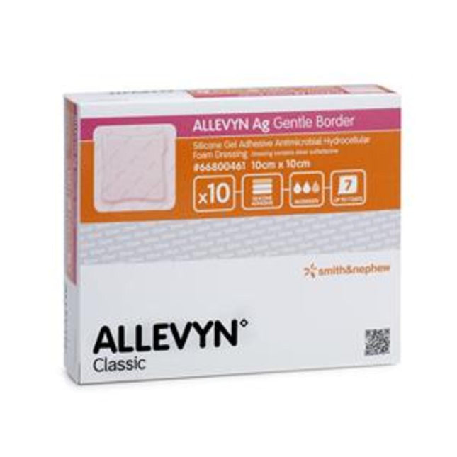 Allevyn Gentle Border 7.5cm x 7.5cm x10