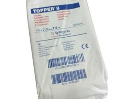 Topper 8 Swabs (Non-Sterile) 7.5cm x 7.5cm x100