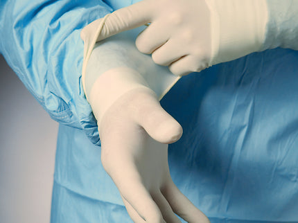 Syntegra IR Latex Free Powder Free Surgeons Gloves Cream 8.5 x50
