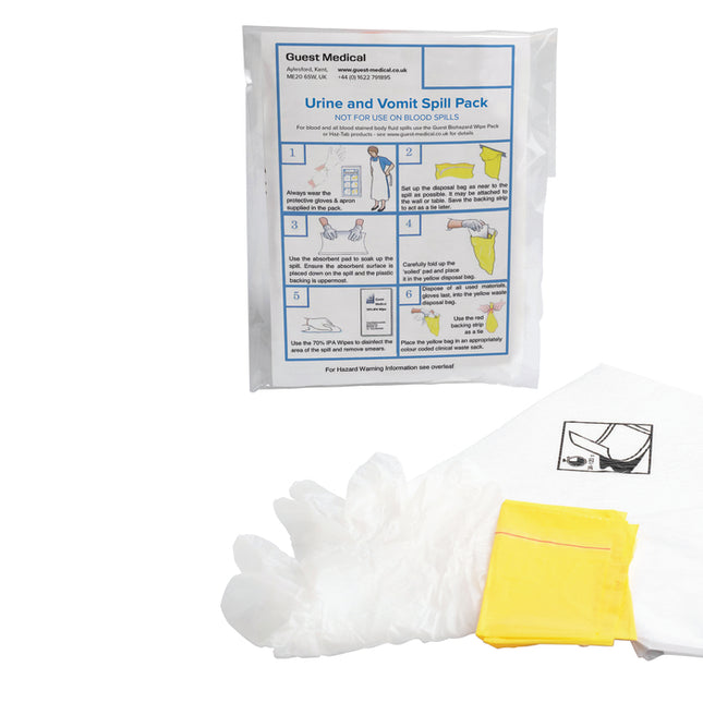 Guest Medical Urine and Vomit Spill-Pak with Super Absorbent Pad x1