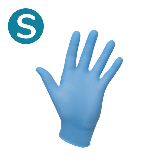 Non–Sterile Nitrile Examination Gloves Blue (Small) x200 pairs