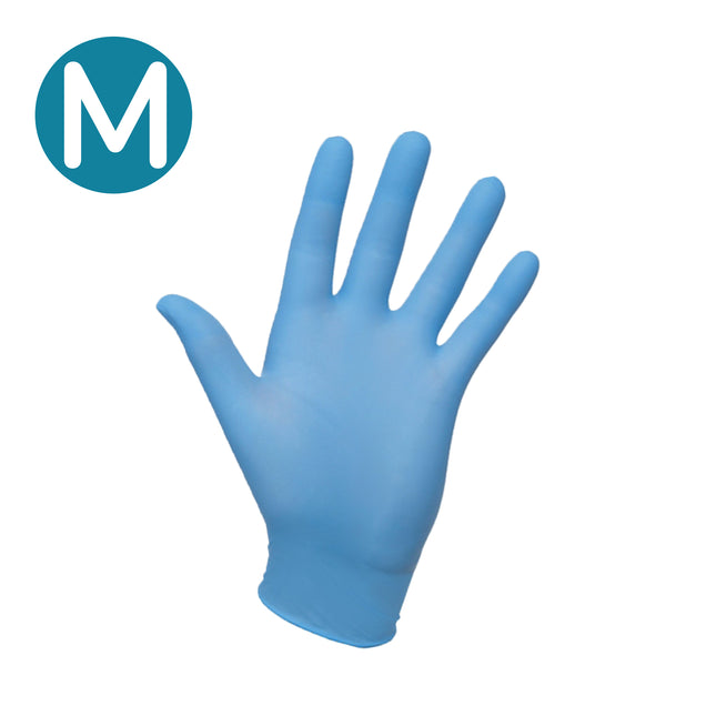 Non–Sterile Nitrile Examination Gloves Blue (Medium) x200 pairs