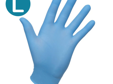 Non–Sterile Nitrile Examination Gloves Blue (Large) x200 pairs