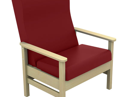 Sunflower High Back Bariatric Arm Chair - Anti-Bac Red Wine