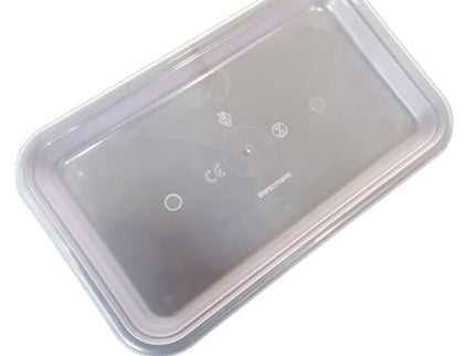 Plastic Injection Trays Pink Translucent (232 x 142 x 20 mm)