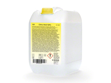 Citric Acid 50% Liquid Haemodialysis Machine Disinfectant (6 L)