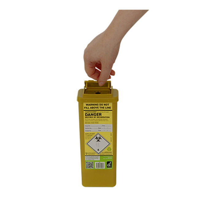 SHARPSGUARD® Eco 0.5 Sharps Container Yellow With Web Opening