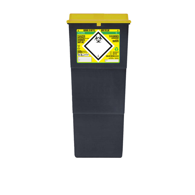 Sharpsafe® Sharps Container Bins XL Grey With Yellow (25 L)