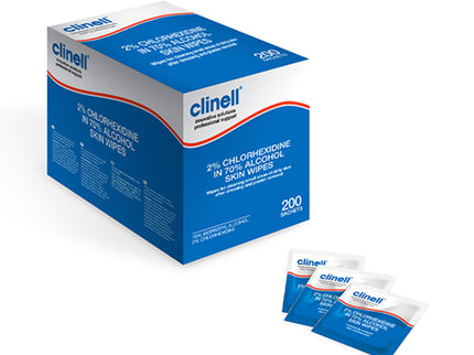 Clinell® 70% Alcohol 2% Chlorhexidine Skin Wipes