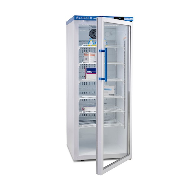 RLDG1024 Labcold Free Standing 340L Glass Door Pharmacy Fridge