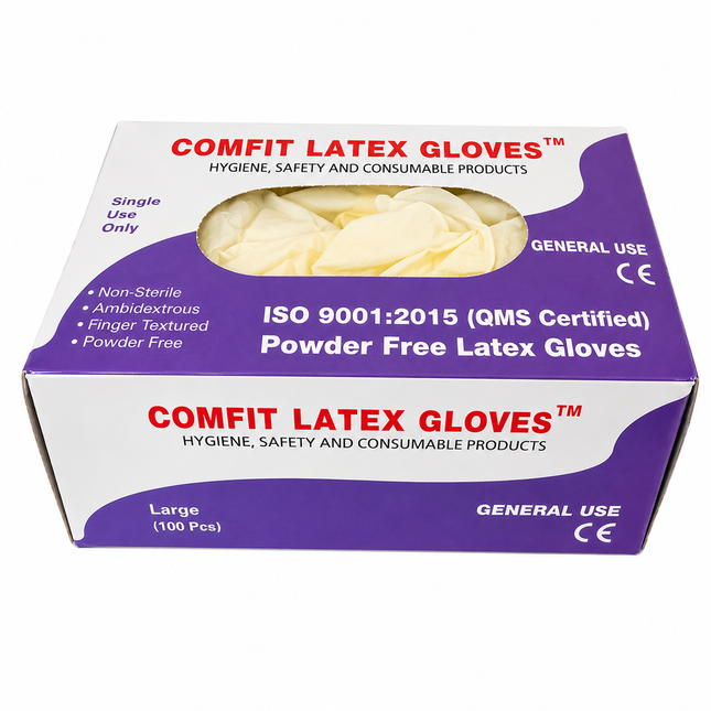 Latex 5.4g Gloves (100 per box) x10 boxes