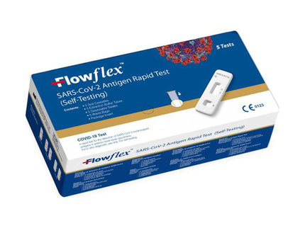 Flowflex Antigen Rapid Tests (Lateral Flow Self–Testing Kits)