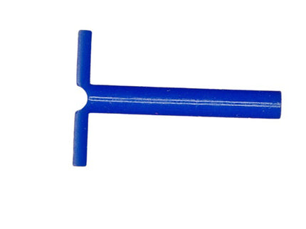 Silicone Ear Ventilation Tubes for Middle Ear Drainage Blue (T-Tube, 12 mm Long)