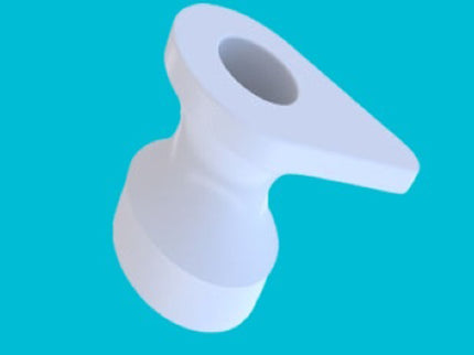 Silicone Ear Ventilation Tubes for Middle Ear Drainage White (Shah Type)