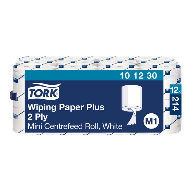 Centre Feed Wiping Paper Plus White M1 (2–Ply)